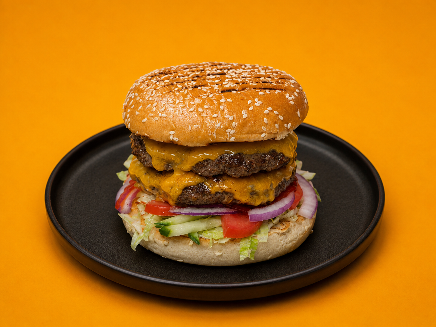 Hamburger Double from Grill Express